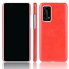 For Huawei P40 Pro+/P40 Pro Plus Shockproof Litchi Texture PC + PU Case(Red) - 1