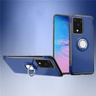 For Galaxy S20 UItra Magnetic 360 Degree Rotation Ring Armor Protective Case(Blue) - 1