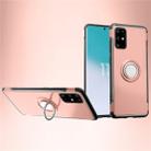 For Galaxy S20 Plus  Magnetic 360 Degree Rotation Ring Armor Protective Case(Rose Gold) - 1