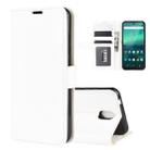 For Nokia 1.3 R64 Texture Single Horizontal Flip Protective Case with Holder & Card Slots & Wallet& Photo Frame(White) - 1