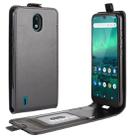 For Nokia 1.3 R64 Texture Single Vertical Flip Leather Protective Case with Card Slots & Photo Frame(Black) - 1