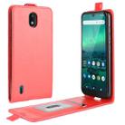 For Nokia 1.3 R64 Texture Single Vertical Flip Leather Protective Case with Card Slots & Photo Frame(Red) - 1