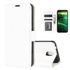 For Nokia C1 R64 Texture Single Horizontal Flip Protective Case with Holder & Card Slots & Wallet& Photo Frame(White) - 1