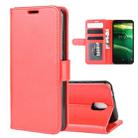 For Nokia C1 R64 Texture Single Horizontal Flip Protective Case with Holder & Card Slots & Wallet& Photo Frame(Red) - 1