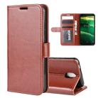 For Nokia C1 R64 Texture Single Horizontal Flip Protective Case with Holder & Card Slots & Wallet& Photo Frame(Brown) - 1