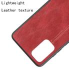 For Galaxy S20+  Shockproof Sewing Cow Pattern Skin PC + PU + TPU Case(Red) - 4