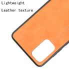 For Galaxy S20+  Shockproof Sewing Cow Pattern Skin PC + PU + TPU Case(Orange) - 5