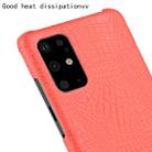 For Galaxy S20+ / S20 Plus Shockproof Crocodile Texture PC + PU Case(Red) - 5