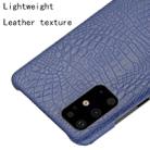 For Galaxy S20+ / S20 Plus Shockproof Crocodile Texture PC + PU Case(Blue) - 4