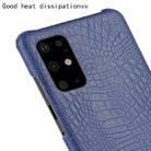 For Galaxy S20+ / S20 Plus Shockproof Crocodile Texture PC + PU Case(Blue) - 5