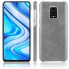 For Xiaomi Redmi Note 9 Pro/Note 9s/Note 9 Pro max Shockproof Litchi Texture PC + PU Case(Gray) - 1