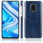 For Xiaomi Redmi Note 9 Pro/Note 9s/Note 9 Pro max Shockproof Litchi Texture PC + PU Case(Blue) - 1