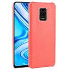 For Xiaomi Redmi Note 9 Pro/Note 9s/Note 9 Pro max Shockproof Crocodile Texture PC + PU Case(Red) - 1