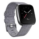 For Huami 1 / Huami 2 / Ticwatch 1 / Ticwatch Pro / Samsung Galaxy Watch 46mm / S3 / Huawei Watch 2 Pro / GT / Honor Magic Nylon Canvas Watch Band(Gray) - 1