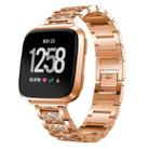 For Huami 1 / Huami 2 / Ticwatch1 / Ticwatch Pro / Samsung Galaxy Watch 46mm / Samsung S3 / Huawei Watch 2 Pro / Huawei GT / Honor Magic Full Diamond Metal 22mm Watch Band(Rose Gold) - 1