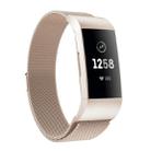 For Fitbit Charger 3 Metal Magnetic Metal Watch Band(Champagne Gold) - 1