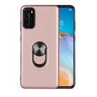 For Huawei P40 360 Rotary Multifunctional Stent PC+TPU Case with Magnetic Invisible Holder(Rose Gold) - 1