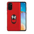 For Huawei P40 360 Rotary Multifunctional Stent PC+TPU Case with Magnetic Invisible Holder(Red) - 1