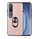 For Xiaomi Mi 10 & 10 Pro 360 Rotary Multifunctional Stent PC+TPU Case with Magnetic Invisible Holder(Rose Gold) - 1