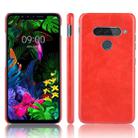 For LG G8S ThinQ Shockproof Litchi Texture PC + PU Case(Red) - 1