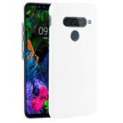 For LG G8S ThinQ Shockproof Crocodile Texture PC + PU Case(White) - 1