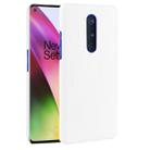 For OnePlus 8 Shockproof Crocodile Texture PC + PU Case(White) - 1