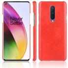 For OnePlus 8  Shockproof Litchi Texture PC + PU Case(Red) - 1