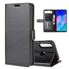 For Huawei P40 lite E R64 Texture Single Horizontal Flip Protective Case with Holder & Card Slots & Wallet& Photo Frame(Black) - 1