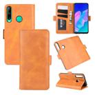 For Huawei P40 Lite E / Y7P Dual-side Magnetic Buckle Horizontal Flip Leather Case with Holder & Card Slots & Wallet(Yellow) - 1