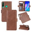 For Huawei P40 Lite E / Y7P Dual-side Magnetic Buckle Horizontal Flip Leather Case with Holder & Card Slots & Wallet(Brown) - 1