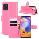 For Galaxy A31 Litchi Texture Horizontal Flip Protective Case with Holder & Card Slots & Wallet(Rose red) - 1
