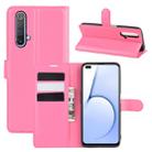 For OPPO Realme X50 5G Litchi Texture Horizontal Flip Protective Case with Holder & Card Slots & Wallet(Rose red) - 1