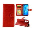 For OPPO Reno3 Crazy Horse Texture Leather Horizontal Flip Protective Case with Holder & Card Slots & Wallet & Photo Frame(Brown) - 1