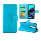 For OPPO Reno2 Crazy Horse Texture Leather Horizontal Flip Protective Case with Holder & Card Slots & Wallet & Photo Frame(baby Blue) - 1