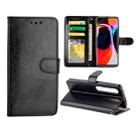 For XIAOMI Mi10/Mi10Pro Crazy Horse Texture Leather Horizontal Flip Protective Case with Holder & Card Slots & Wallet & Photo Frame(black) - 1