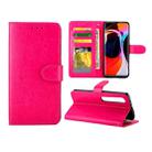 For XIAOMI Mi10/Mi10Pro Crazy Horse Texture Leather Horizontal Flip Protective Case with Holder & Card Slots & Wallet & Photo Frame(Magenta) - 1