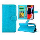 For XIAOMI Mi10/Mi10Pro Crazy Horse Texture Leather Horizontal Flip Protective Case with Holder & Card Slots & Wallet & Photo Frame(baby Blue) - 1