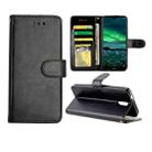 For Nokia 2.3 Crazy Horse Texture Leather Horizontal Flip Protective Case with Holder & Card Slots & Wallet & Photo Frame(black) - 1