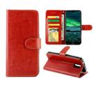 For Nokia 2.3 Crazy Horse Texture Leather Horizontal Flip Protective Case with Holder & Card Slots & Wallet & Photo Frame(Brown) - 1