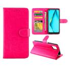 For Huawei P40lite/Nova6Se/Nova7i Crazy Horse Texture Leather Horizontal Flip Protective Case with Holder & Card Slots & Wallet & Photo Frame(Magenta) - 1