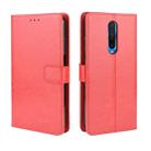 For Xiaomi Redmi K30/Poco X2  Retro Crazy Horse Texture Horizontal Flip Leather Case , with Holder & Card Slots & Photo Frame(Red) - 1
