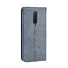 For OnePlus 8 Magnetic Buckle Retro Crazy Horse Texture Horizontal Flip Leather Case  , with Holder & Card Slots & Photo Frame(Blue) - 4