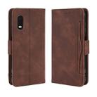 For Galaxy Xcover Pro Wallet Style Skin Feel Calf Pattern Leather Case with Separate Card Slot(Brown) - 1