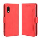 For Galaxy Xcover Pro Wallet Style Skin Feel Calf Pattern Leather Case with Separate Card Slot(Red) - 1