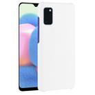 For Galaxy A41 Global Official Version Shockproof Crocodile Texture PC + PU Case(White) - 1