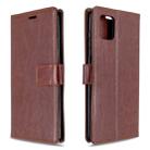 For Galaxy A81 Crazy Horse Texture Horizontal Flip Leather Case with Holder & Card Slots & Wallet & Photo Frame(brown) - 1