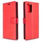 For Galaxy A91 Crazy Horse Texture Horizontal Flip Leather Case with Holder & Card Slots & Wallet & Photo Frame(red) - 1