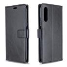For Huawei Y9S Crazy Horse Texture Horizontal Flip Leather Case with Holder & Card Slots & Wallet & Photo Frame(black) - 1