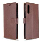 For Huawei Y9S Crazy Horse Texture Horizontal Flip Leather Case with Holder & Card Slots & Wallet & Photo Frame(brown) - 1