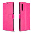 For Huawei Y9S Crazy Horse Texture Horizontal Flip Leather Case with Holder & Card Slots & Wallet & Photo Frame(rose) - 1
